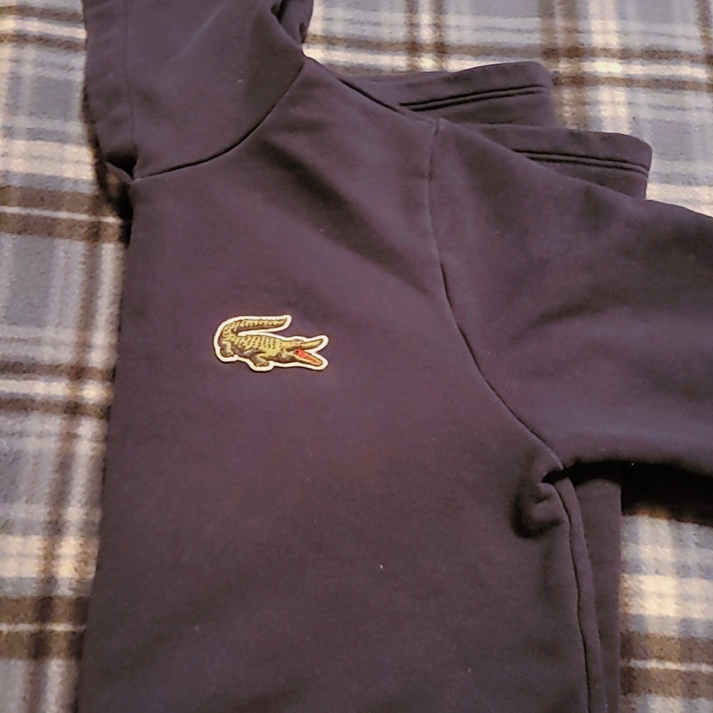 Lacoste Kids Dark Blue Dress With Hood